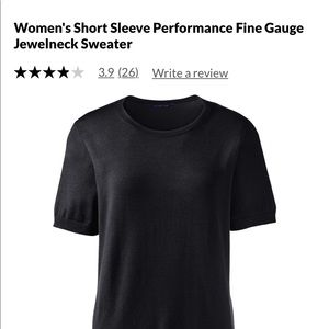 Land’s End Business Outfitters short sleeve sweater shell, size M brand new